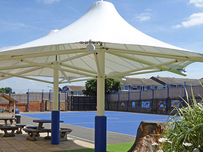 outdoor tensile structure